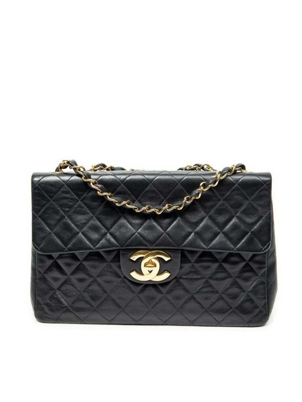 Chanel Maxi Jumbo XL Flap Black Quilted Lambskin Leather